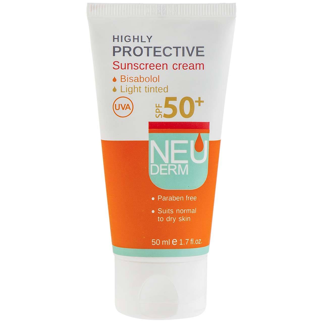 کرم ضد آفتاب نئودرم مدل Highly Protective SPF50